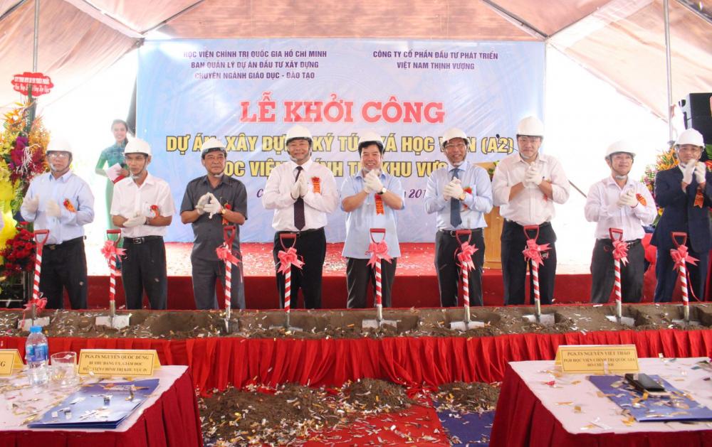 Khởi công xây dựng ký túc xá học viên A2, Học viện Chính trị quốc gia Hồ Chí Minh khu vực IV